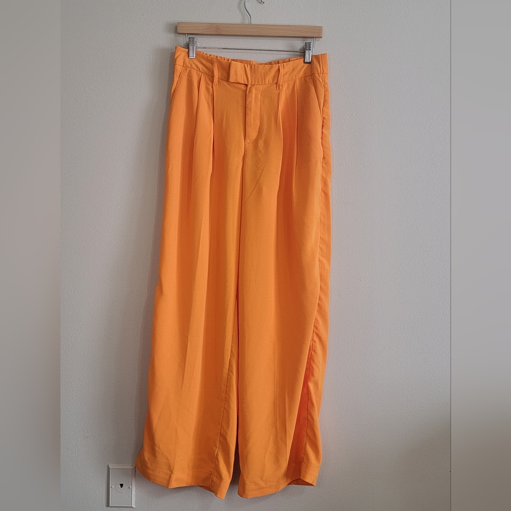 a new day Women's Orange Wide-Leg Pants